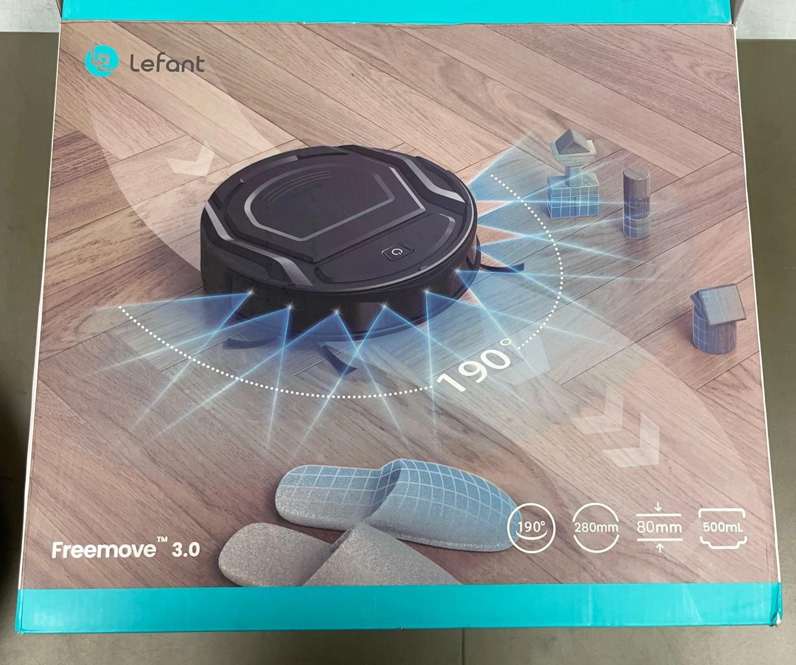 Lefant Robot Vacuum Cleaner, Strong Suction, 120 Mins Runtime, Slim, Low Noise,