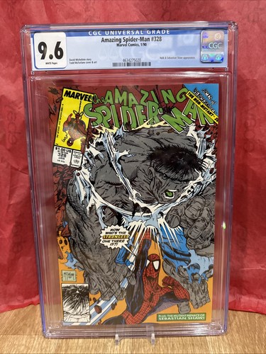 Amazing Spider-man #328 CGC 9.6 1/90, Marvel Hulk and Sebastian Shaw appearance - Picture 2 of 3