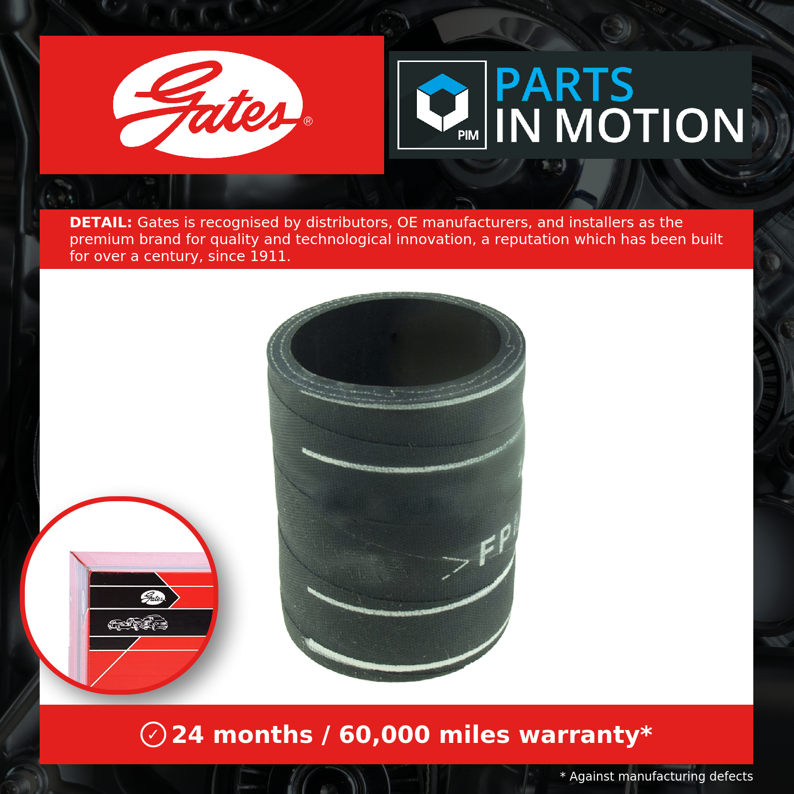 GATES-OE 09-0334 Charge Air Hose for FORD,SEAT,VW - Image 5
