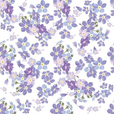 20 Servietten Delicate Forget-Me-Nots Blüten Vergissmeinnicht Garten Natur 33x33
