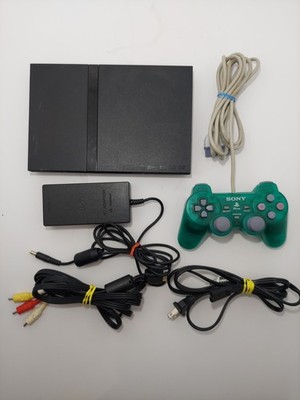Sony PlayStation 2 PS2 Slim Console Black With Controller, And Cords! Working