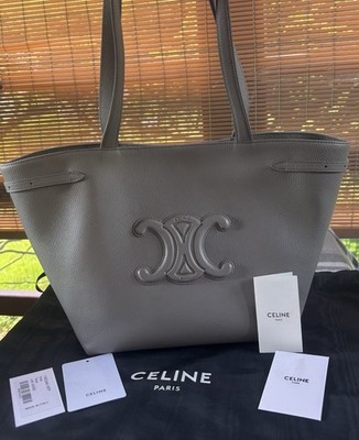 Celine Cabas Anais Medium Tote Bag Gray Authentic/ New with Tags