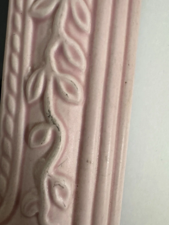 3 Vtg Floral Picture Frames Shabby Chic Ceramic Cottage Core Pink Rose 5x7, 2x3 - Image 4 of 4