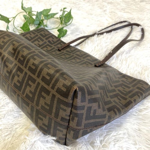 FENDI Zucca Tote Bag PVC Vintage Authentic From Japan - Bild 6 von 24