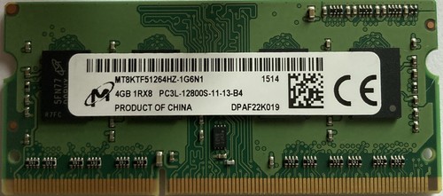 Micron 4GB DDR3 PC3-8500S Laptop Arbeitsspeicher Ram MT16JSS51264HZ-1G1A1