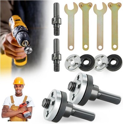 10PC Conversion Angle Grinding Adapter Connecting Rod Kit for Drill, 6mm/10mm