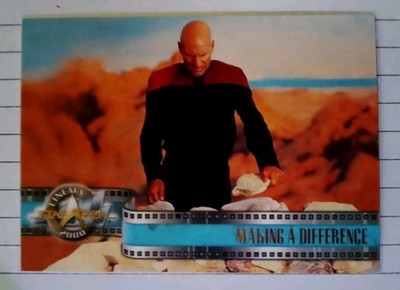 Captain Picard Making A Difference Card No.65 Star Trek: Cinema 2000 SkyBox