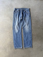 Vintage 90s Light Wash Levi s 501 Button Fly Made In USA Jeans 32/30 Hemmed Fade