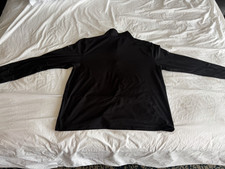 Alo Men s Black Quarter Zip Mock Neck Pullove...