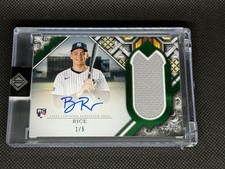 2025 Topps Transcendent Collection Relics Rookie Auto Emerald /5 Ben Rice
