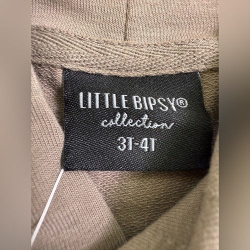 NWT Little Bipsy Short Sleeve Hoodie In Mushroom Size 3T-4T - Picture 4 of 7