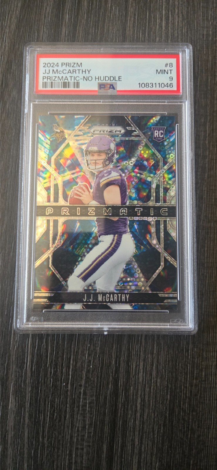 2024 Panini Prizm - Prizmatic J.J. McCarthy #8 No Huddle Prizm (RC)