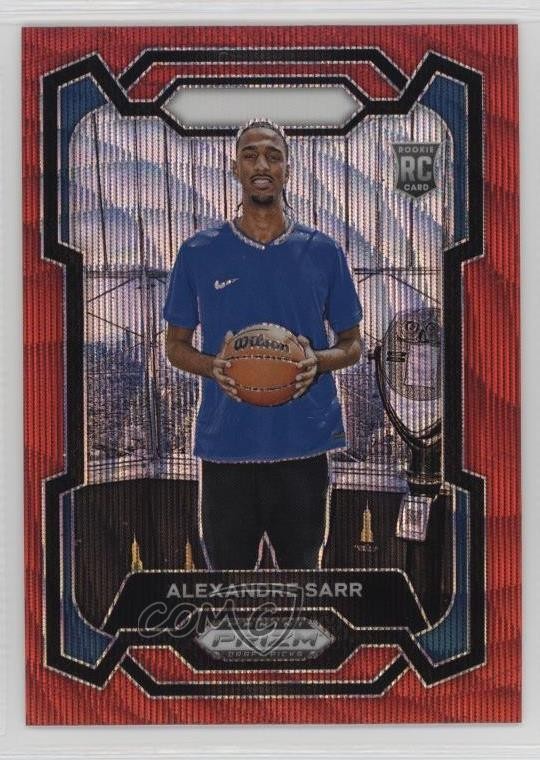 2024-25 Panini Prizm Draft Picks Red Wave Prizm Alexandre Sarr #52 6o3