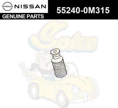 Genuine Nissan (1992-2002) Bumper Asy, Bound Rear Suspnson 55240-0M315 ...