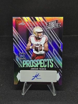 2024 Leaf Heroes & Prospects- Jordan Travis RC Auto Purple Parallel SSP #4/25