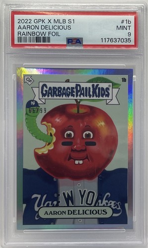 2022 Topps GPK X MLB Garbage Pail Kids Aaron Apple Aaron Judge #66/99 PSA 9 SSP