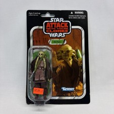 Star Wars Vintage VC29 Kit Fisto 3.75 Figure AOTC Hasbro 2012 MOC