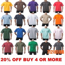 PRO CLUB HEAVYWEIGHT T SHIRTS PROCLUB MENS PLAIN SHORT SLEEVE BIG AND TALL M-7XL