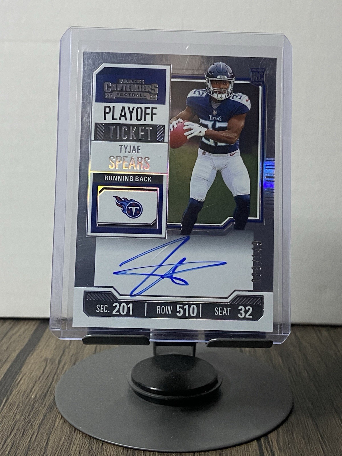 2023 Panini Contenders - Playoff Ticket Auto Tyjae Spears #137 /149 (AU, RC)