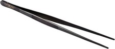 O'Creme 10 Inch Bla Precis Stainl Steel Kitchen Tweezer Tongs with