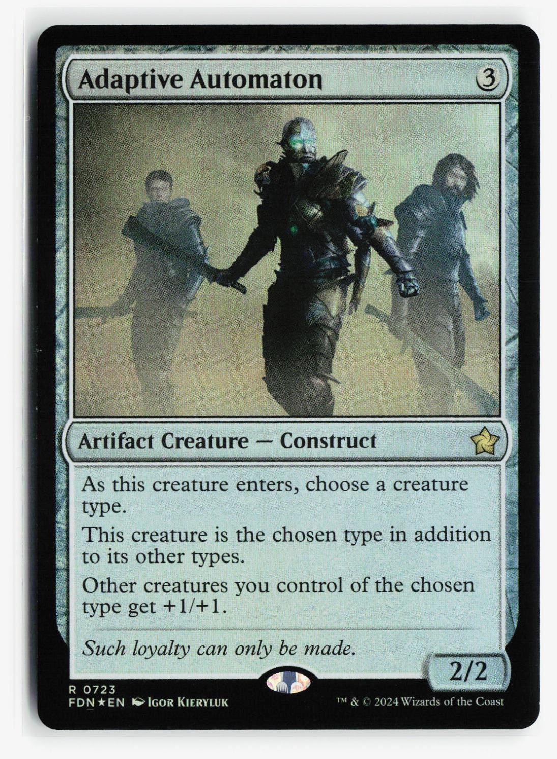 ADAPTIVE AUTOMATON 723 R FOUNDATIONS FOIL NM MTG
