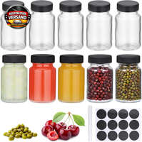 Mini Glasflaschen 60Ml Mit Deckel FüR Saft Smoothie Ingwer Shots Mehrweg