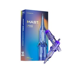 Mast Pro Tattoo Cartridges 20Pcs Disposable Needles Bugpin 1005M, Purple