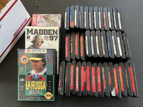 Sega Genesis Game Lot Of 41 Games, Sonic 2, Ms PAC Man, Madden, NHL, Untested - Picture 6 of 8