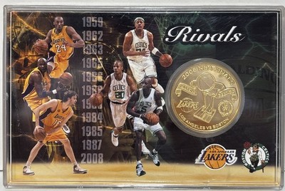 2008 Highland Mint Coin LA Lakers vs Boston Rivals NBA Finals LTD Edition #0140
