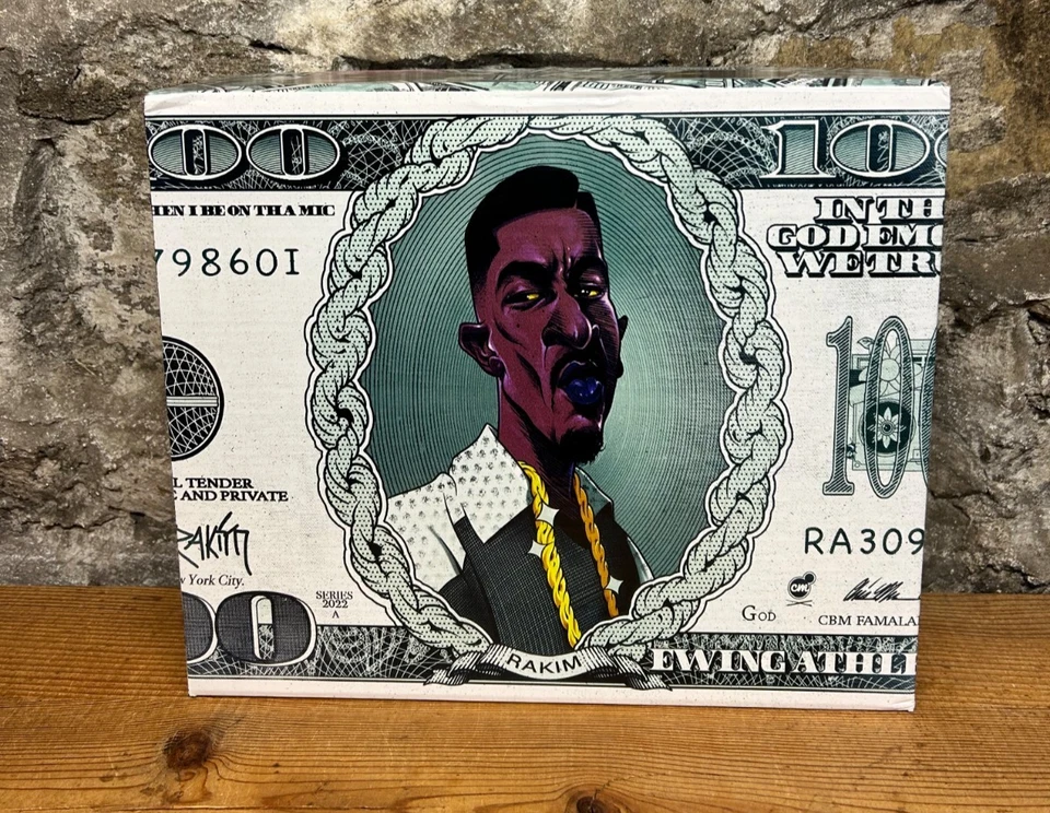 EWING 33 HI x RAKIM 1EW02398-040 EMBOSSED RA BLACK/GOLD New In Box - Image 2 of 4