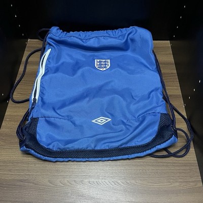 Umbro England Kordelzug Turnbeutel blau Fußball Sportsack Schule PE Bag