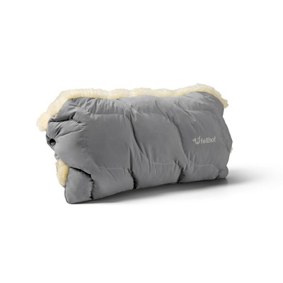 Fellhof Kinderwagen Handwärmer Handmuff WINTERBERG grau NEU