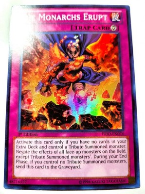 The Monarchs Erupt PRIO-EN076 Super Rare Holo 1st Ed YUGIOH