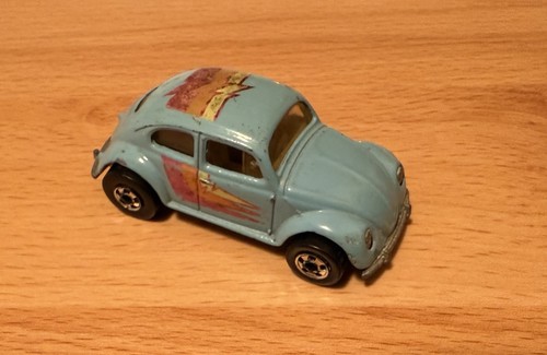 hot wheels Blue Volkswagen Beetle 1988 Black Wall Era Preowned! - Picture 3 of 8