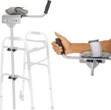 Adjustable Padded Walker Platform Attachment - No Tools, Lightweight Aluminum