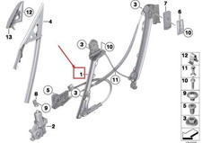 BMW Z4 Roadster E89 Fensterheber vorne links 51337198303 NEU ORIGINAL