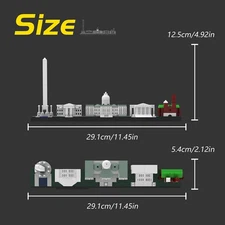 Hot Sale 5-in-1 Skyline Significant Buildings 278 Building Toys Set