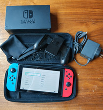 Nintendo Switch 32 GB Console - Neon Blue and Red + Carry case