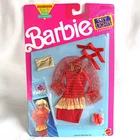 Vintage Barbie Doll City Lights Fashion Red Dress Gold 1991 Mattel 664 NRFP