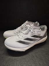 Adidas Adizero Instinct Softball METAL Cleats Women Size 9.5 GREY Volt Shoes