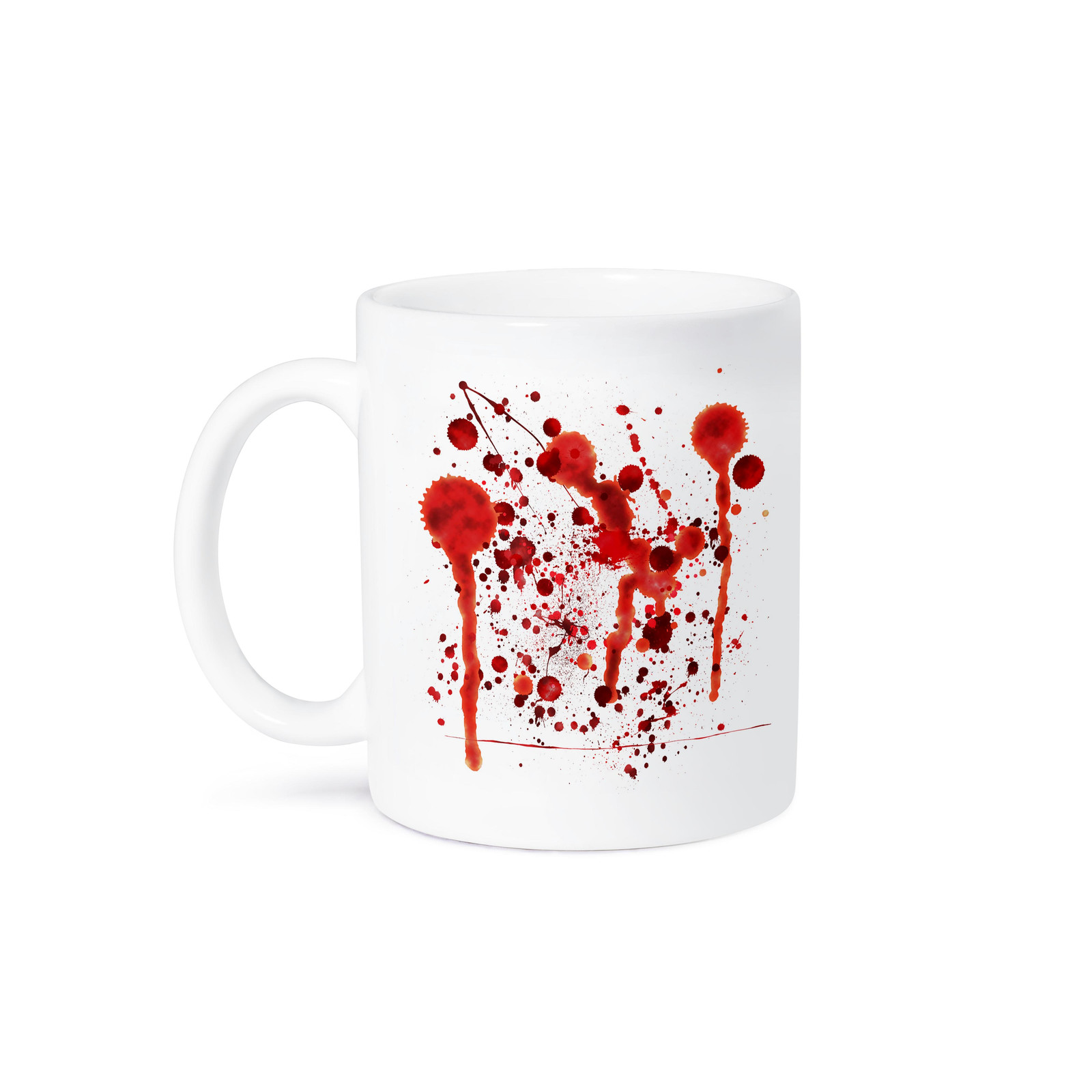 Spooky 3D Rose Fake Blood Splatter Design Mug  