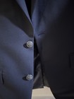 Hart Schaffner Marx 1887 Men's 38R Navy Solid Two-Button Notch Lapel Blazer — photo 4