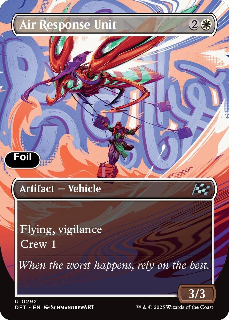 Air Response Unit (Borderless) - 292 - NM - Foil - Uncommon - Aetherdrift