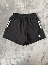 Adidas OTR B 5  Brief Lined Running Shorts Black White Sz Medium