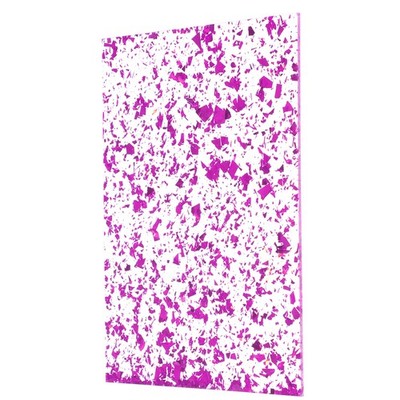 Für DIY Crafting 1 Stück Lila Glitzer Acrylplatte 1/8'' Dicke 12''x8''