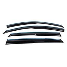 4Dr Window Visors Rain Guard Chrome Trim for Honda Accord 2018-2022 08R04TVA101