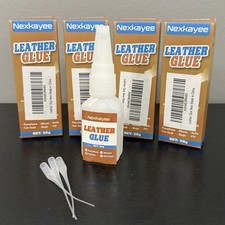 Leather Glue Strong Adhesive, Waterproof, Fast-Drying, High Strength, 5 Bottles
