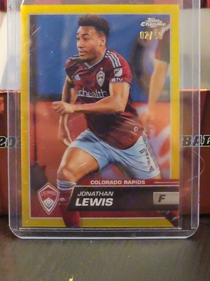 2023 Topps Chrome MLS - Jonathan Lewis #70 Gold Refractor 2/50