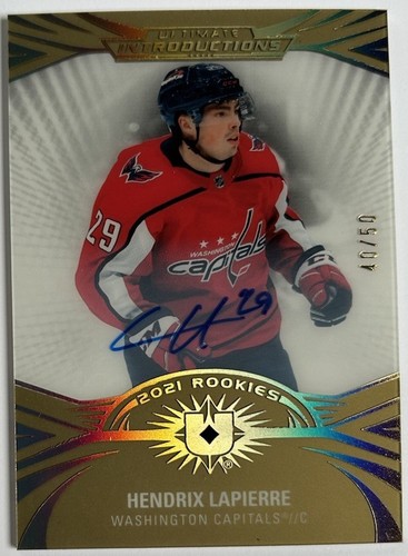 2021-22 Upper Deck Ultimate Introductions Auto Gold /50 Hendrix ...