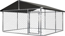 78"x 78" Outdoor Dog Enclosure Heavy Duty Dog Kennel House Mesh Dog Big Cage Pet